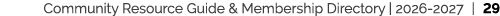 Community Resource Guide & Membership Directory | 2026 2027 | 29