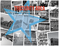 A poster advertising Tricounty Area, Berks, Chester, Montgomery County. AI generated content