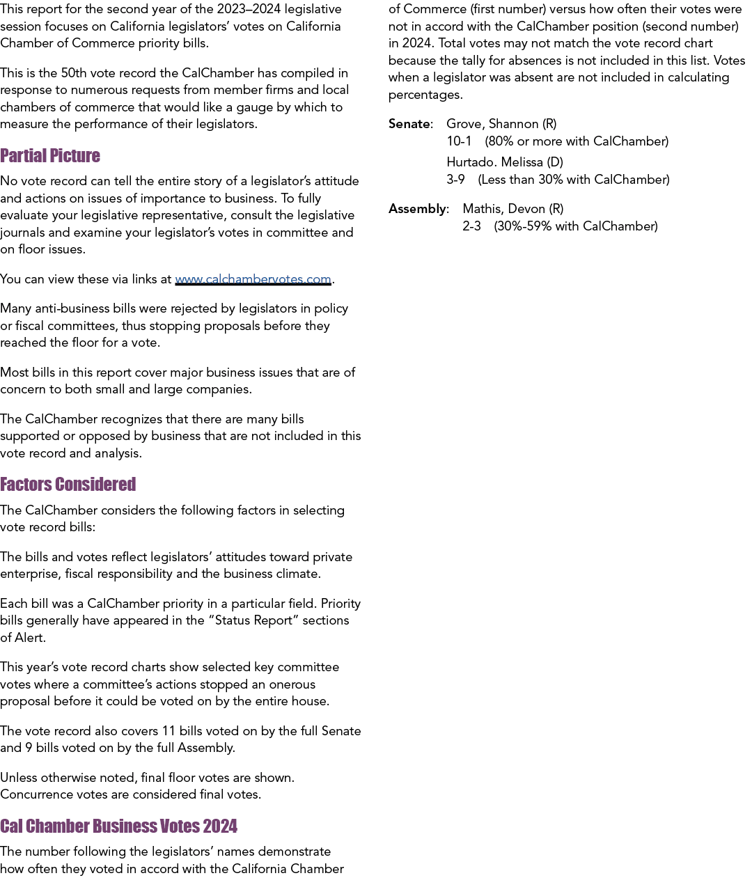 This report for the second year of the 2023–2024 legislative session focuses on California legislators’ votes on Cali...