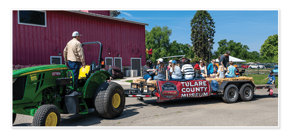 Hay rides for young and old at the Tulare County Museum Jamboree Saturday April 2, 2022
