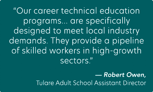 “Our career technical education programs… are specifically designed to meet local industry demands. They provide a pi...