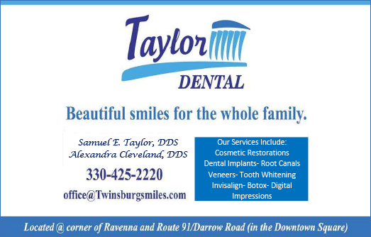 A dental office sign that says Taylor Dental. Description generated by AI