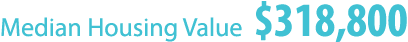 Median Housing Value $318,800