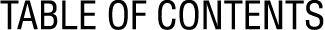 Table of Contents