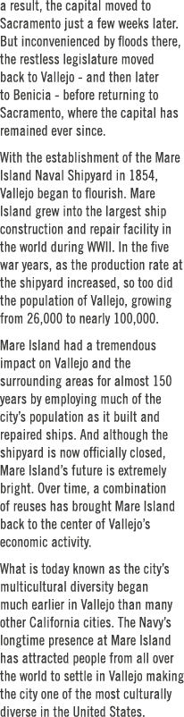 a result, the capital moved to Sacramento just a few weeks later. But inconvenienced by floods there, the restless le...