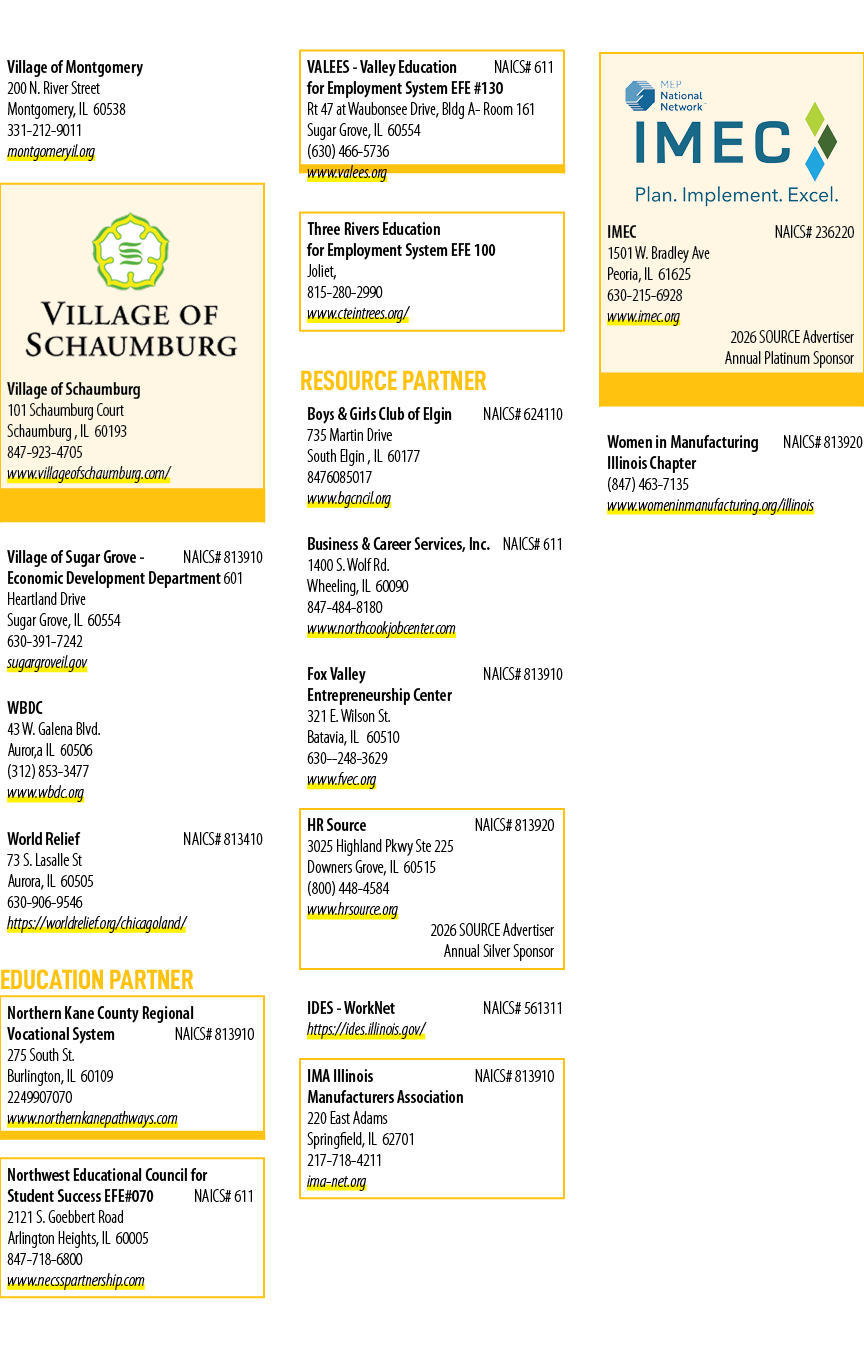 Village of Montgomery 200 N. River Street Montgomery, IL 60538 331 212 9011 montgomeryil.org Village of Schaumburg￼ 1...