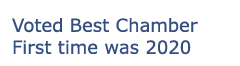 Voted Best Chamber First time was 2020
