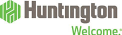 A green and white logo for Huntington. Description generated by AI