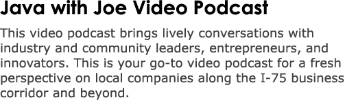 Java with Joe Video Podcast This video podcast brings lively conversations with industry and community leaders, entre...