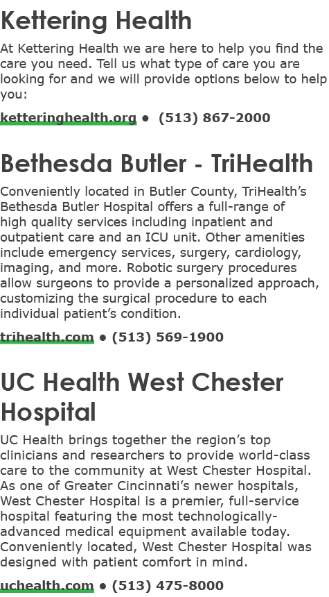 Kettering Health At Kettering Health we are here to help you find the care you need. Tell us what type of care you ar...