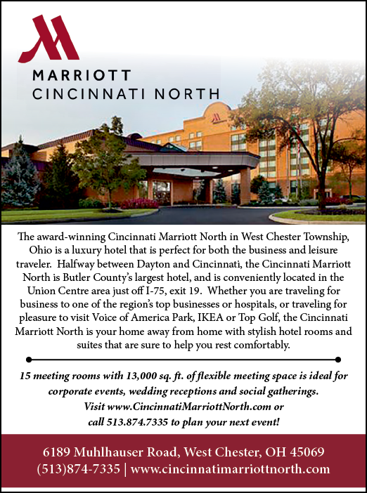 A Marriott hotel advertisement. Description generated by AI