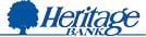 A logo for Heritage Bank. Description generated by AI