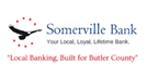 A logo for Somerville Bank. Description generated by AI
