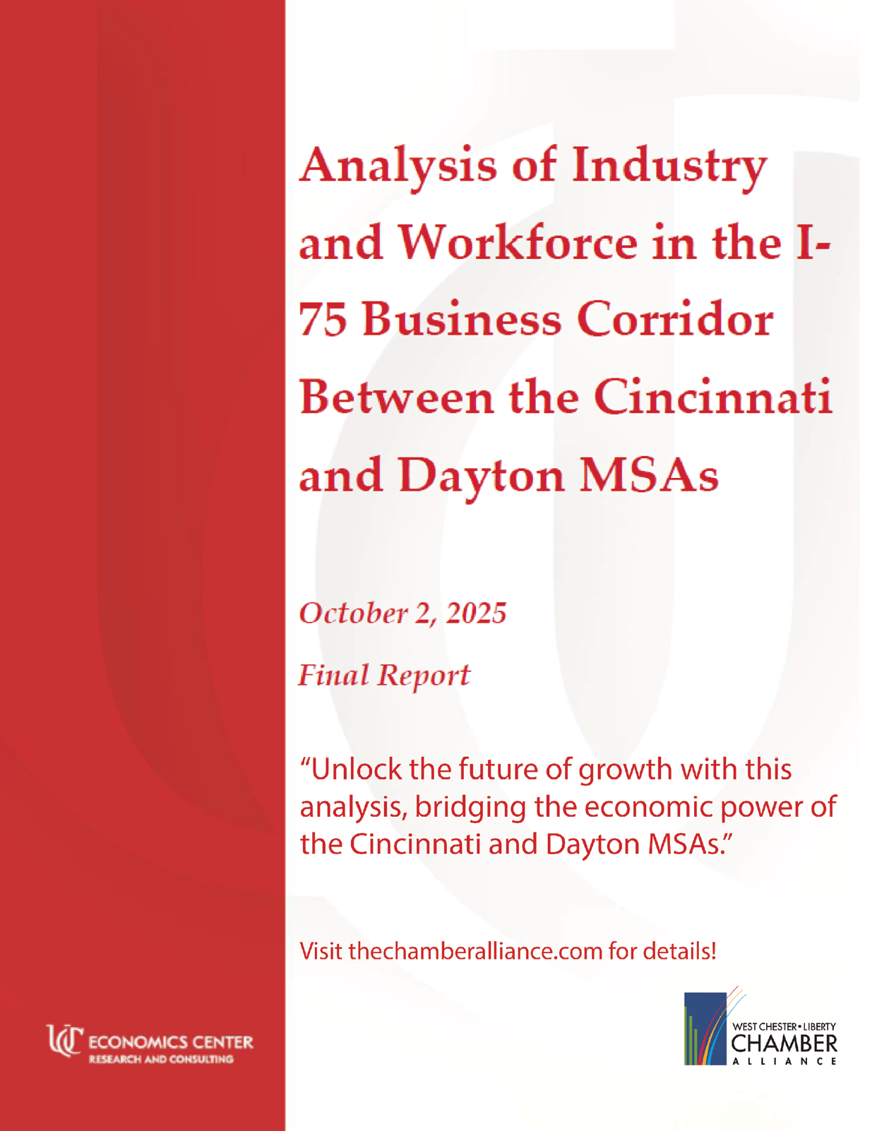 A report on the analysis of industry and workforce in the I-75 business corridor between the Cincinnati and Dayton MSA. AI generated content