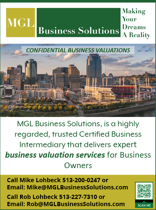 A business advertisement for MG Business Solutions. Description generated by AI