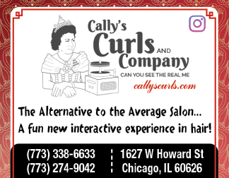 A woman is shown on a sign advertising a hair salon. AI generated content