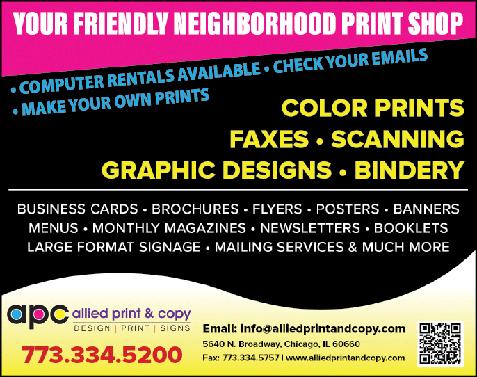 A flyer advertising a print shop, offering various printing services such as color prints, faxes, scanning, business cards, brochures, posters, and banners. The flyer also includes a phone number for the print shop. AI generated content