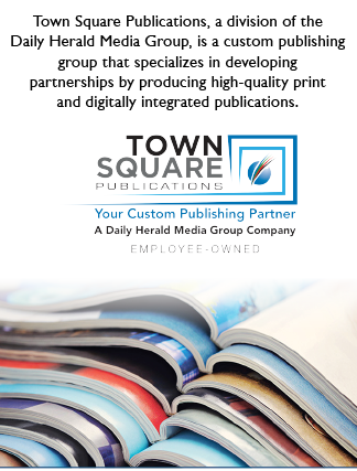 A stack of magazines with the words “Town Square Publications" on the top. AI generated content