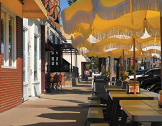 Front St. Wheaton for special Welcome Home Chamber of Commerce publication.