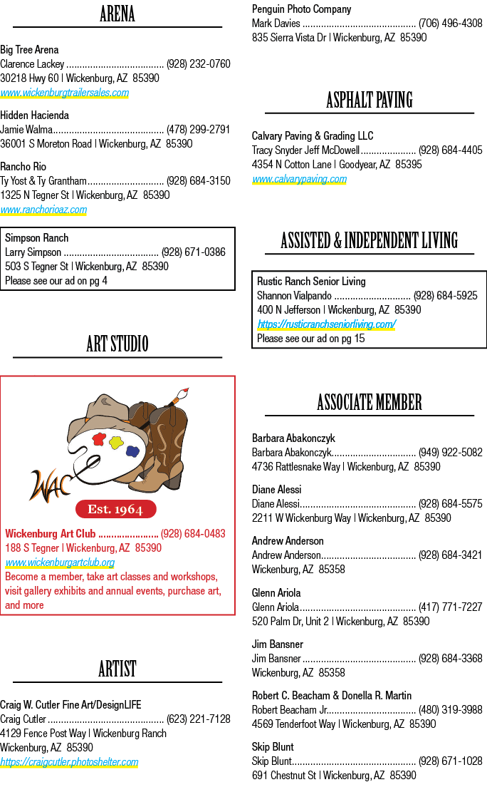Arena Big Tree Arena Clarence Lackey (928) 232 0760 30218 Hwy 60 | Wickenburg, AZ 85390 www.wickenburgtrailersales.co...