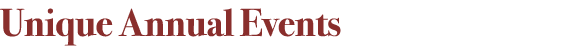 Unique Annual Events