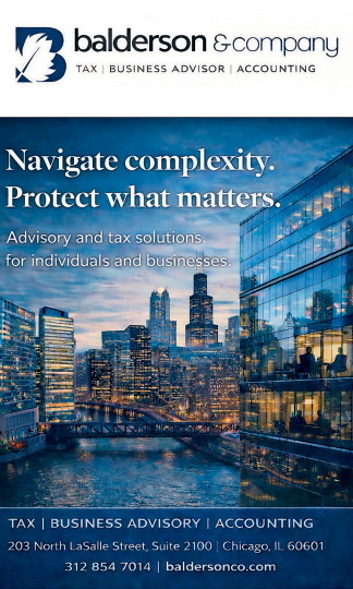 A business advertisement for Baderson Company, featuring a city skyline and a slogan about protecting what matters. AI generated content