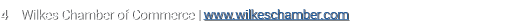 4 Wilkes Chamber of Commerce | www.wilkeschamber.com