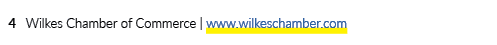 4 Wilkes Chamber of Commerce | www.wilkeschamber.com