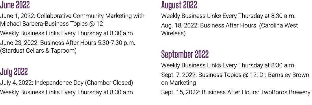 June 2022 June 1, 2022: Collaborative Community Marketing with Michael Barbera-Business Topics   12 Weekly Business L   