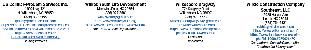US Cellular-ProCom Services Inc  1809 Hwy 421 N  Wilkesboro, NC 28659 (336) 838-2355 tparks procomcellular com https:   