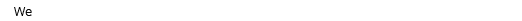 We 