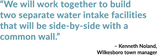 “We will work together to build two separate water intake facilities that will be side by side with a common wall.” –...