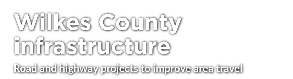 Road and highway projects to improve area travel,Wilkes County infrastructur
