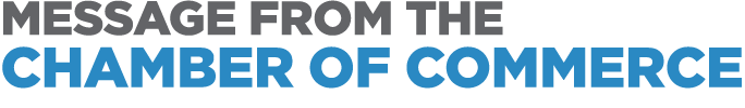 Message from the chamber of commerce