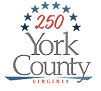 A logo for York County, Virginia. Description generated by AI