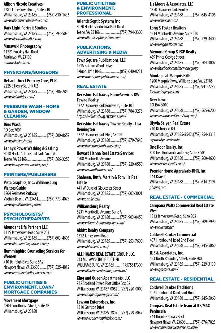 A list of businesses in Wilmington, Delaware. Description generated by AI