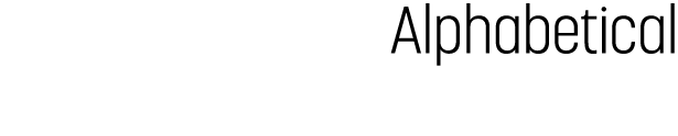 Alphabetical