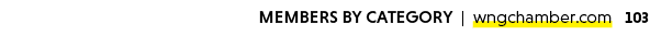 MEMBERS BY CATEGORY | wngchamber.com 103