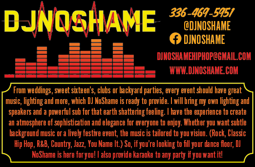 A flyer advertising a DJ named DJ Shame. AI generated content