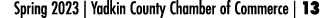 Spring 2023 | Yadkin County Chamber of Commerce | 13