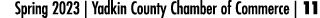 Spring 2023 | Yadkin County Chamber of Commerce | 11