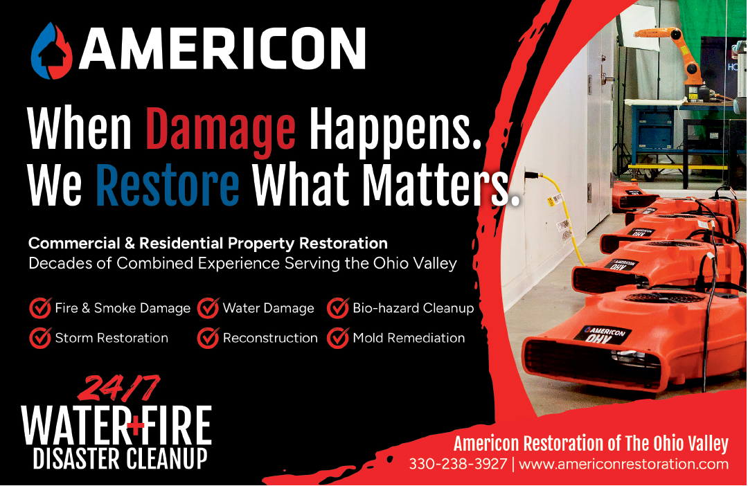 A poster advertising water fire disaster cleanup services. AI generated content