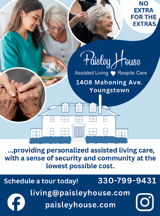 A flyer advertising a senior citizen home care service. AI generated content