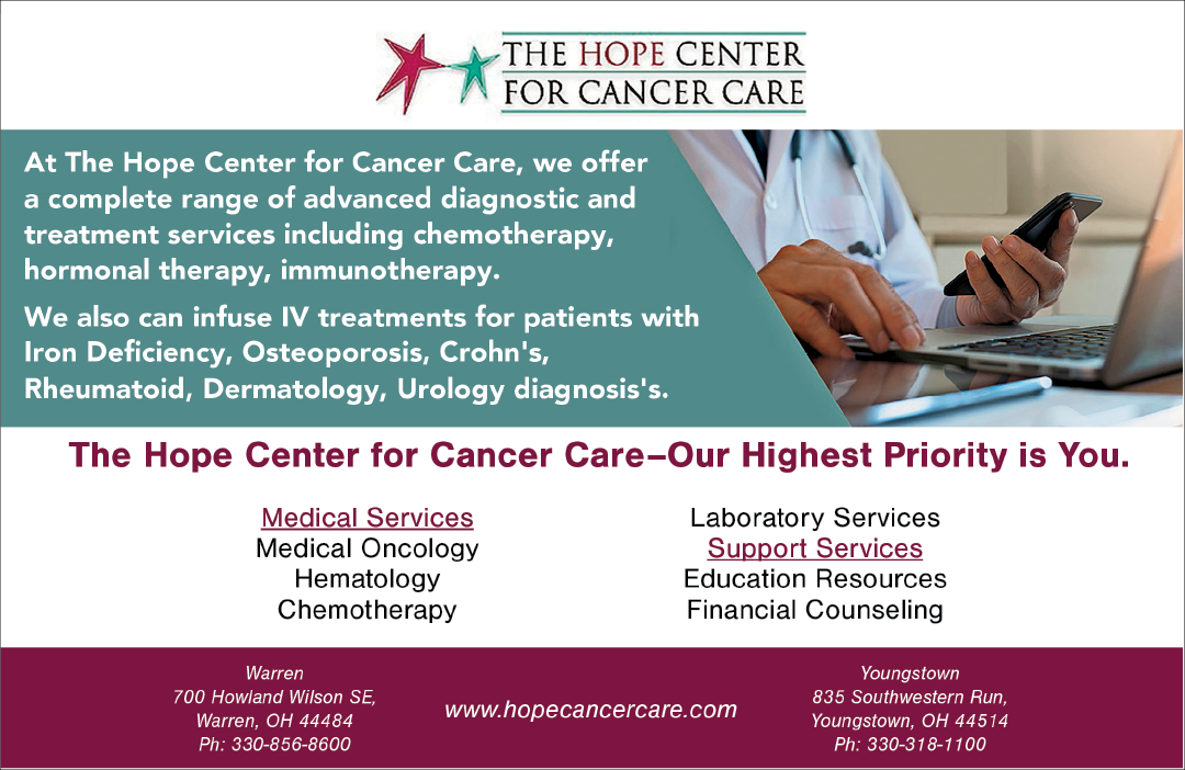 A medical ad for the Hope Center for Cancer Care. AI generated content