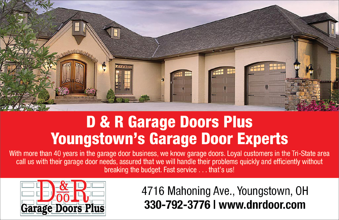A garage door business advertisement for Youngstown's Garage Door Experts. AI generated content