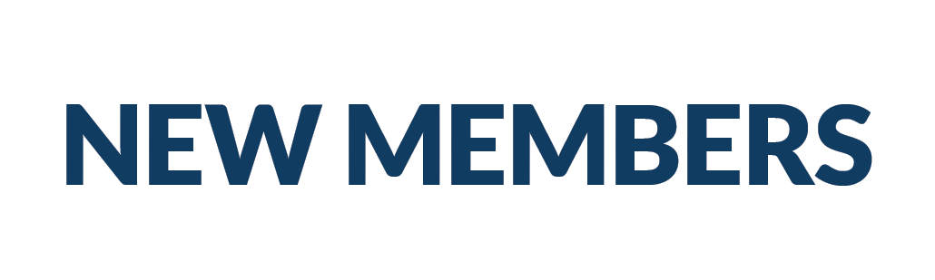 NEW MEMBERS