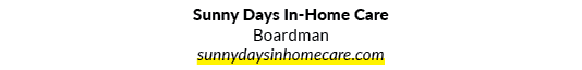 Sunny Days In Home Care Boardman sunnydaysinhomecare.com 