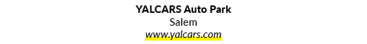 YALCARS Auto Park Salem www.yalcars.com 