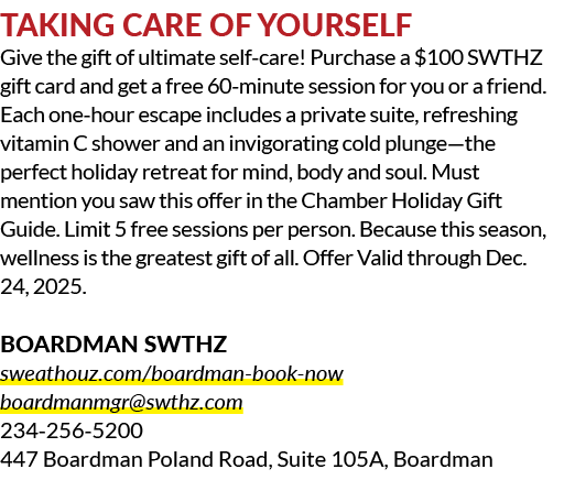 Taking Care of Yourself Give the gift of ultimate self care! Purchase a $100 SWTHZ gift card and get a free 60 minute...