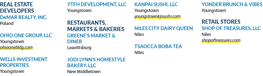 REAL ESTATE DEVELOPERS DeMAR REALTY, INC. Poland OHIO ONE GROUP, LLC Youngstown ohioonebldg.com WELLS INVESTMENT PROP...